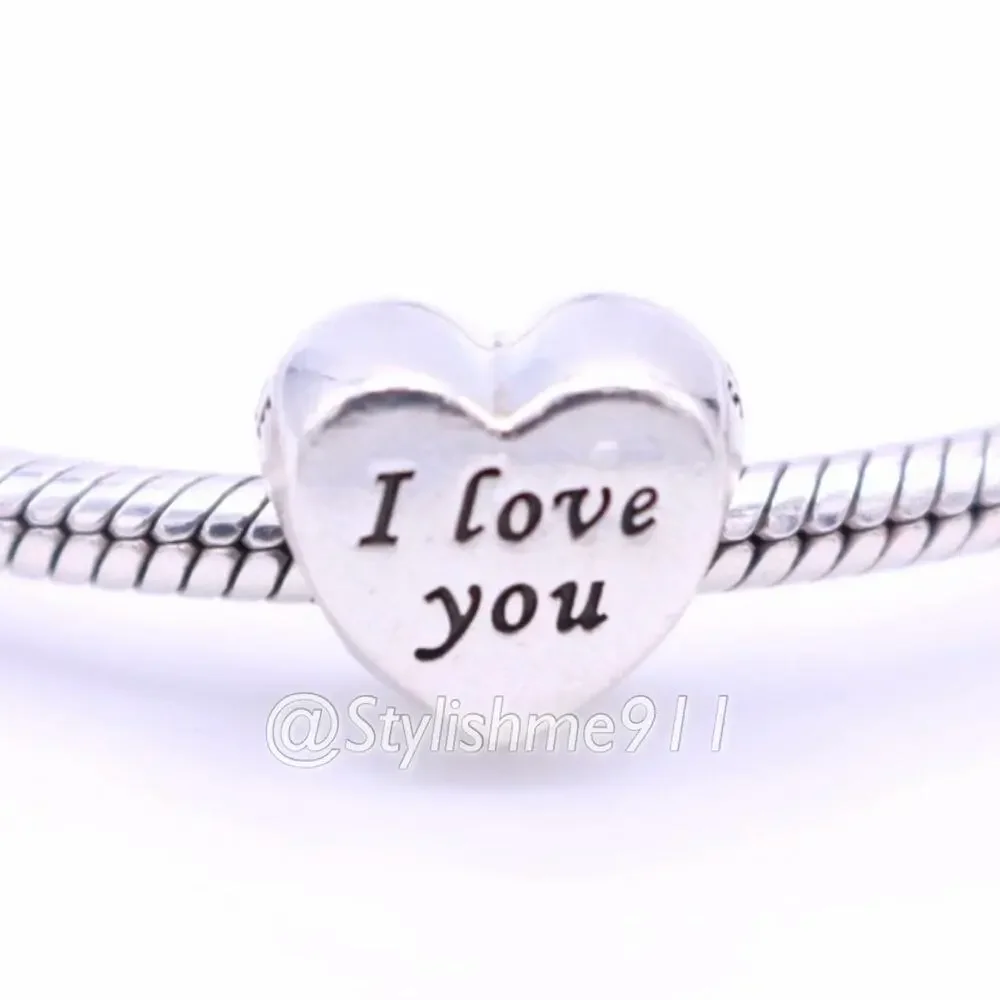 Authentic PANDORA Retired Words of Love Charm